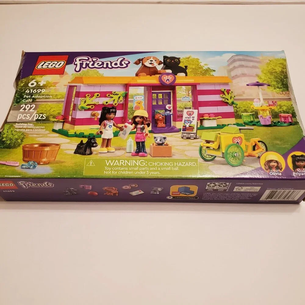 Lego 41699 Friends- Pet-Adoption Cafe 192 Pieces Building Toy Kit Set.